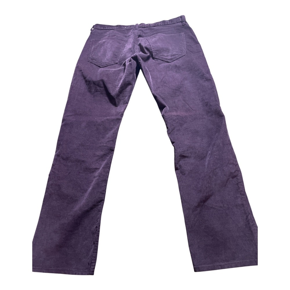 Banana Republic Vintage Straight Fit Corduroy Pants Men's 32x30 Purple Basil